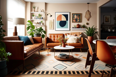 mid century modern sofa
